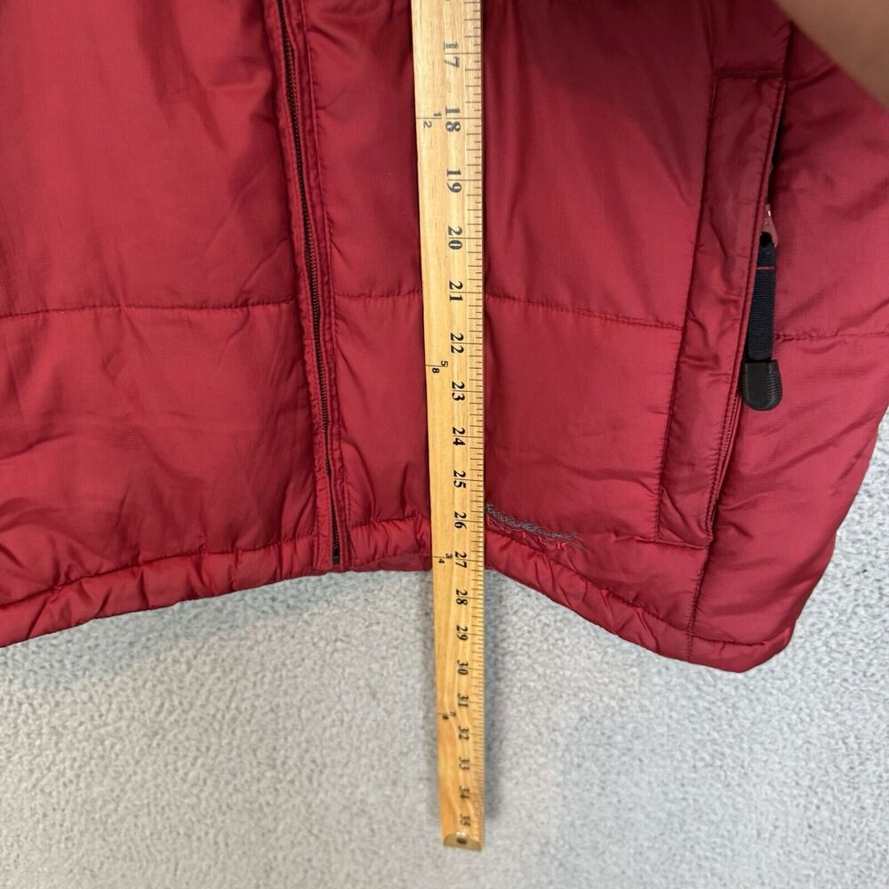 Eddie Bauer EBTEK Vest Men S Red Puffer Nylon Zipper Pocket Full Zip - Picture 6 of 7